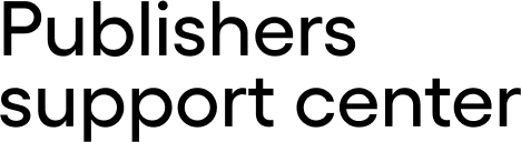 publishers support center